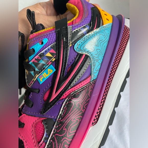 FILA Sandenal Girls Multicolor Fashion Sneakers Sportswear Shoes Sz 5.5 - Picture 14 of 16